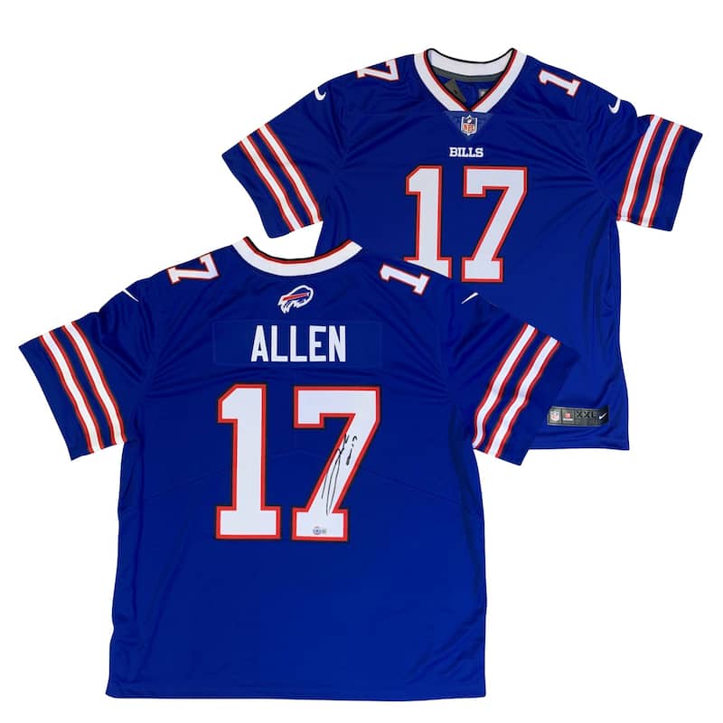 Josh Allen Autographed Buffalo Bills Signed Nike Limited Blue Football Jersey Beckett Authentication Services COA - 8'6" x 11'6"