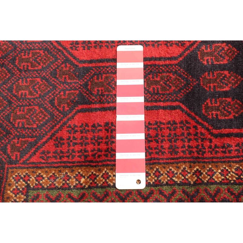 ECARPETGALLERY Hand-knotted Teimani Red Wool Rug - 2'10 x 4'11