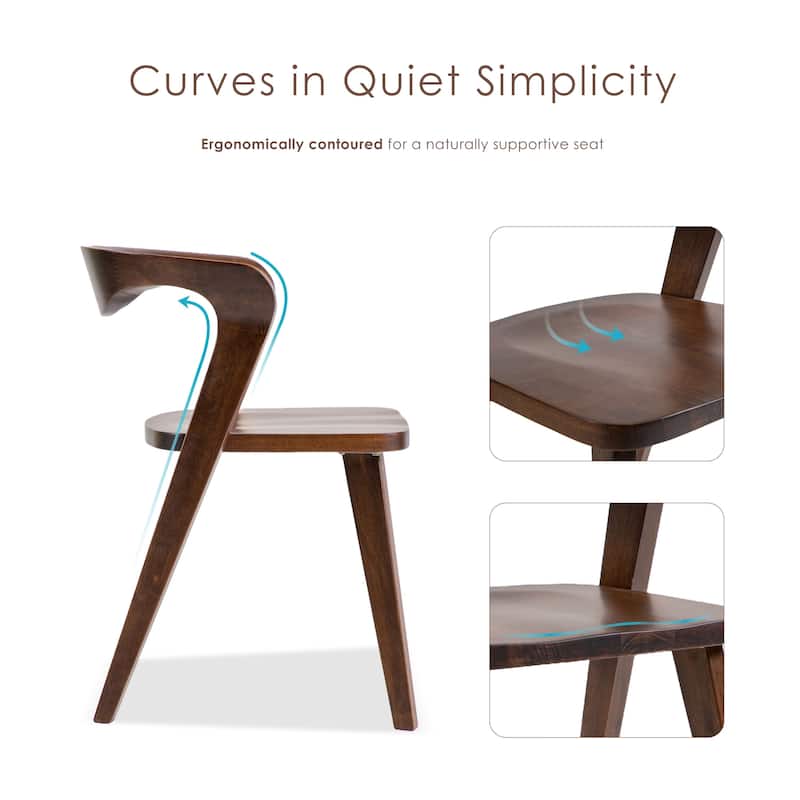 Furniture of America Abigail XIV Mid-Century Modern 7-Piece Walnut Solid Wood Extendable Dining Set with Self-Storing Leaf