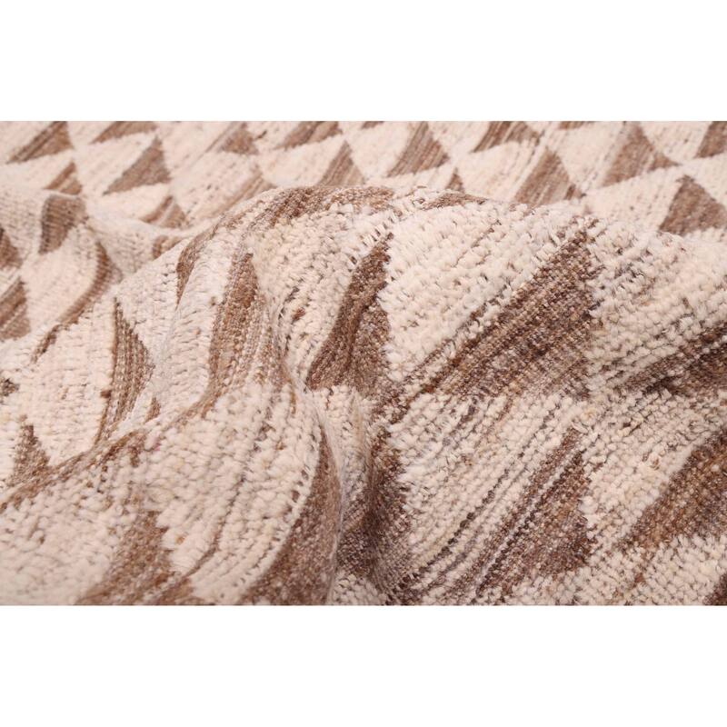 ECARPETGALLERY Hand-knotted Pak Finest Marrakesh Ivory Wool Rug - 9'7 x 11'5