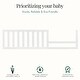 preview thumbnail 4 of 5, Evolur Convertible Crib Toddler Guard Rail - Stardust