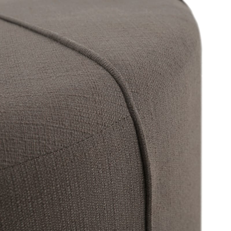 Madison Park Aberdeen Upholstered Tufted Oval Oversized Ottoman