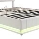 preview thumbnail 36 of 34, PU Leather Upholstered Platform Bed with Hydraulic Storage System,LED Light,Sockets and USB Ports
