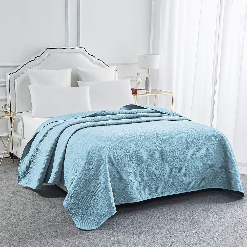 Sophia & William Bed Quilt Bedspread Coverlet - Reversible, Lightweight