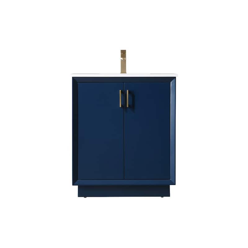 Elegant Lighting VF19630 Hayes 30" Free Standing Single Basin Vanity - Blue