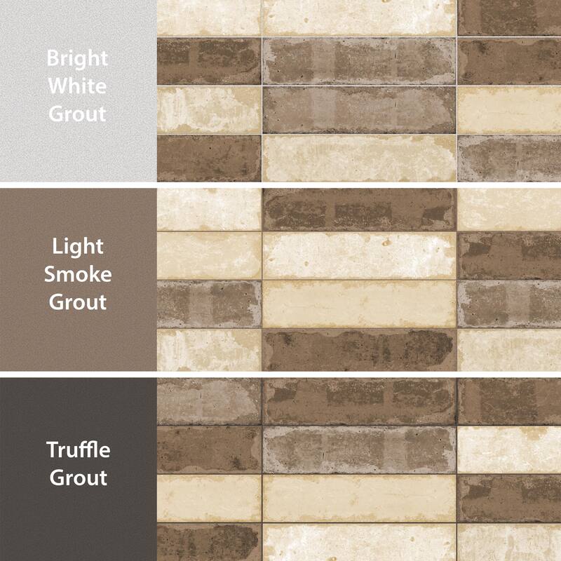 Merola Tile Brickyard Beige 3" x 11-3/4" Porcelain Floor and Wall Tile