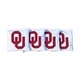preview thumbnail 1 of 1, Oklahoma Sooner White Cornhole Bags All-Weather Resin Filled
