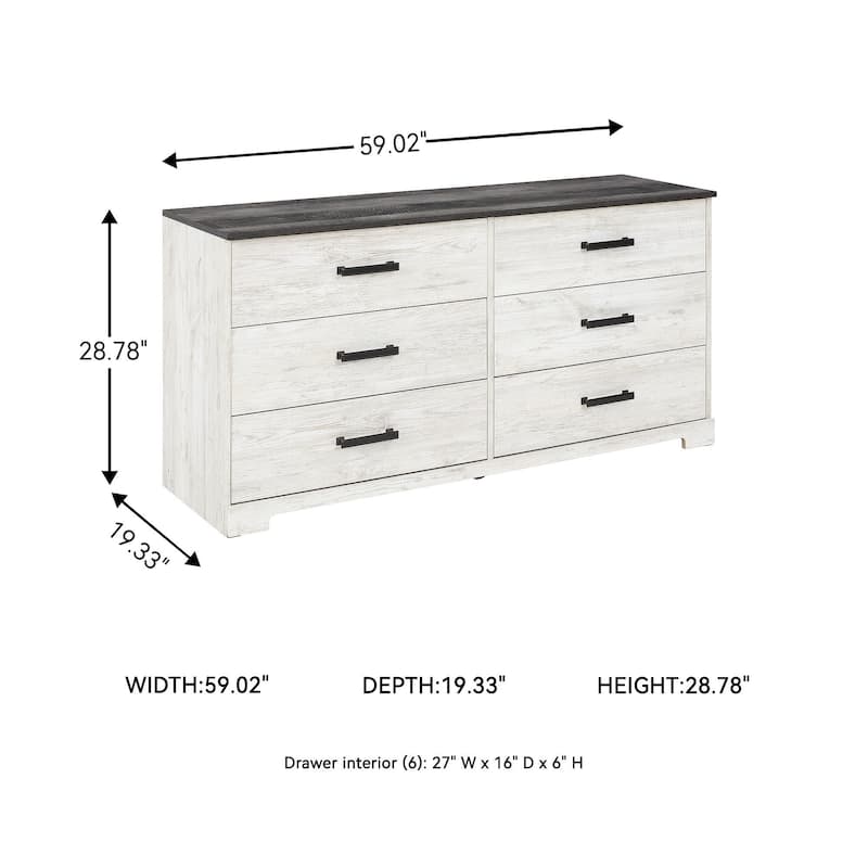 Signature Design by Ashley Shawburn Contrasting Woodgrain Chest of Drawers