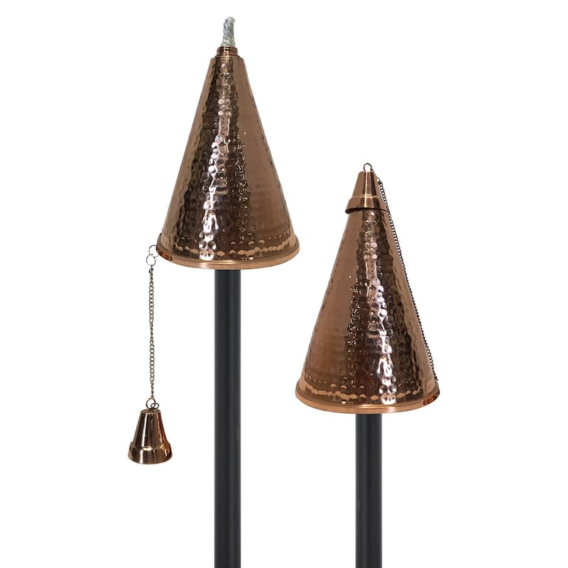 Small Hawaiian Cone Tiki Torch