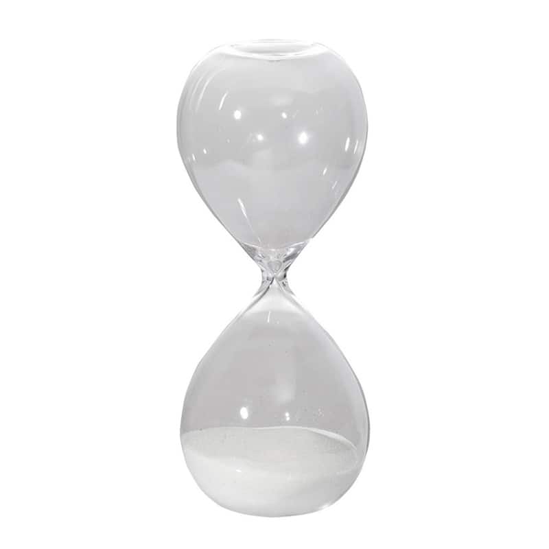 10" Ferdinand 60-Minute Hourglass, White Sand
