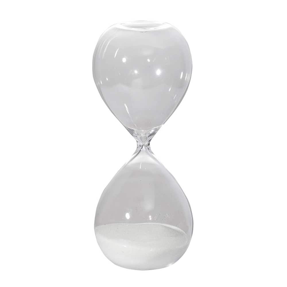 10" Ferdinand 60-Minute Hourglass, White Sand