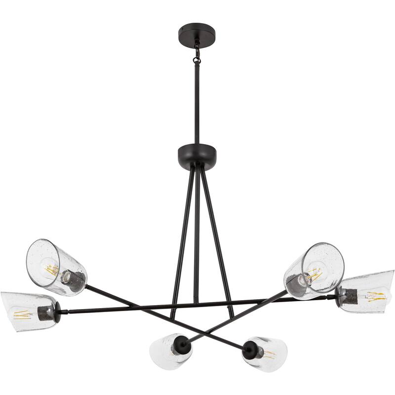 Maxim 26266SS Keppe 6 Light 48" Wide Chandelier - Dark Bronze