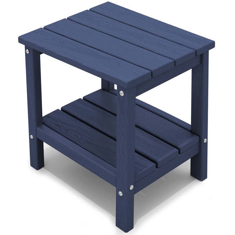 Square Plastic Outdoor Side Table Adirondack Chair End Table