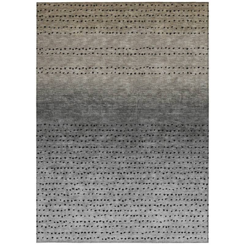 HomeRoots Abstract Transitional Rectangle Outdoor Rug