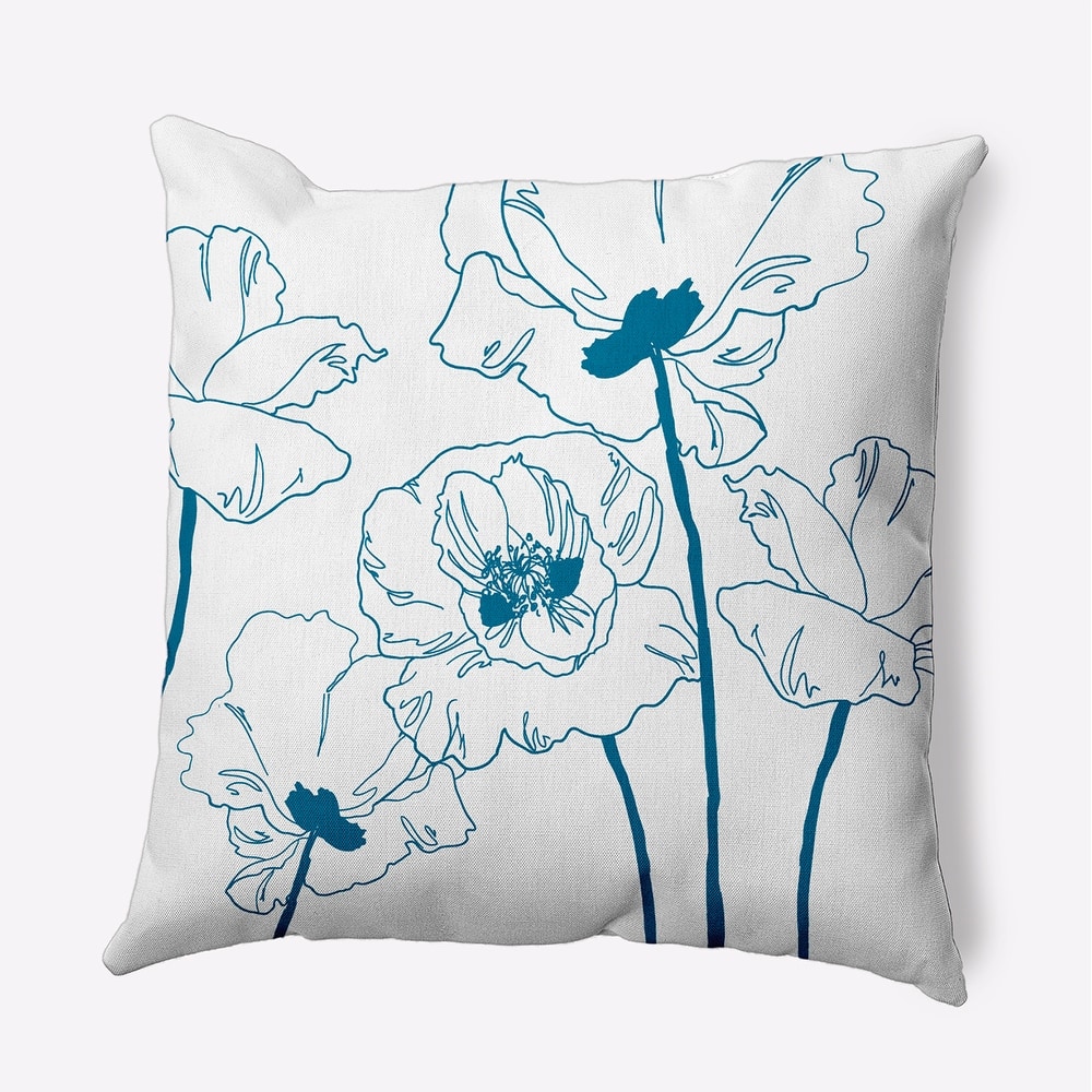 Popping Poppies Decorative Throw Pillow