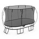 preview thumbnail 10 of 16, Springfree Trampoline Kids Outdoor Medium Oval 8 x 11' Trampoline with Enclosure 8' x 13'