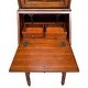 preview thumbnail 12 of 15, Newlark 20 in. W Rectangular Wood and Glass Traditional 2 Drawer 1 Door Secretary