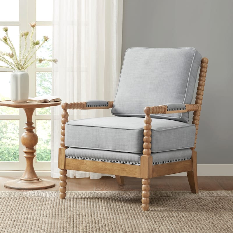 Madison Park Sunnee Accent Chair - Light Blue