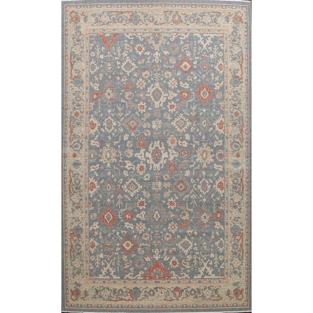 Traditional Geometric Ziegler Turkish Wool Area Rug Decorative Carpet - 9'0" x 12'0"