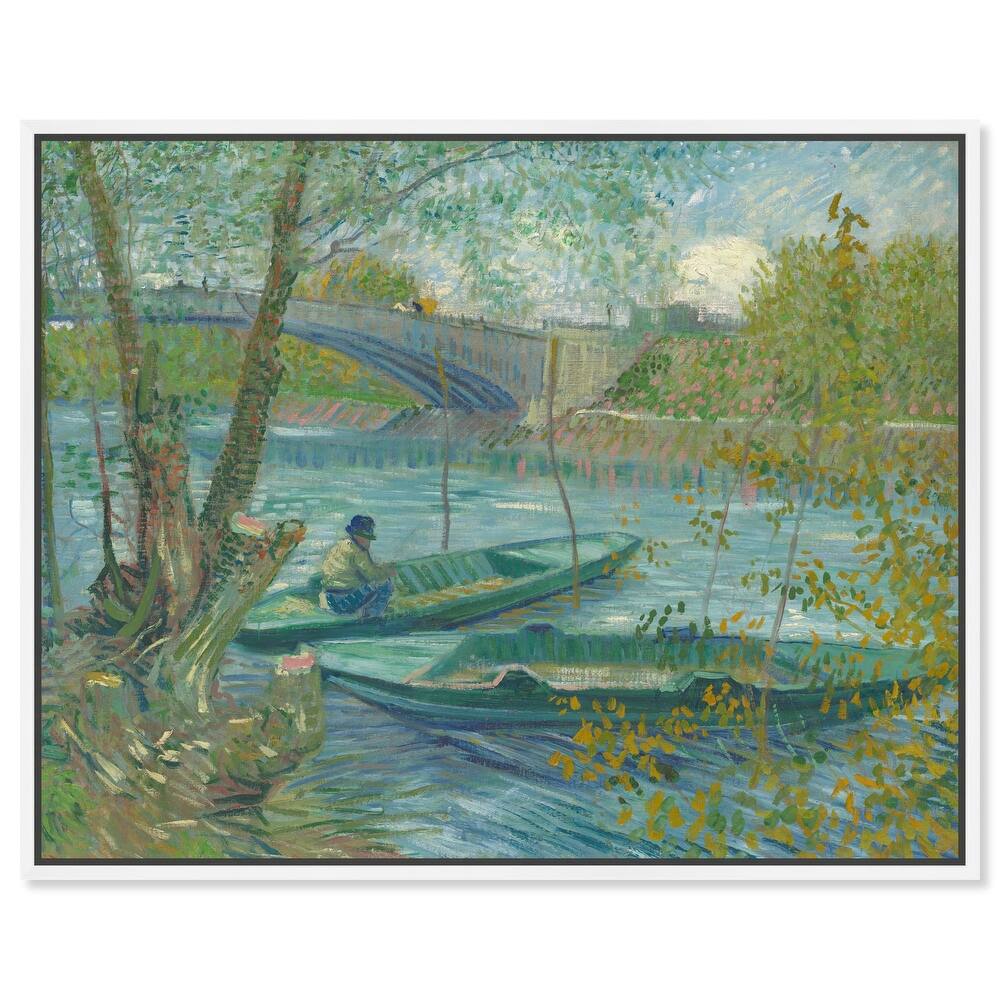 Fishing in Spring Canvas by Art Remedy