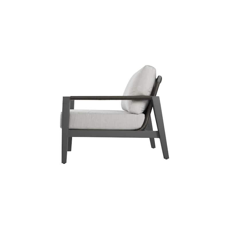 Elementi Laguna Outdoor Aluminum Lounge Chair with Sunbrella® Cushions
