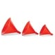 preview thumbnail 1 of 0, HIC 3pc Plastic Nesting Funnel Set for Liquids and Dry Goods, Kitchen Canning, Cooking and Home Use Red