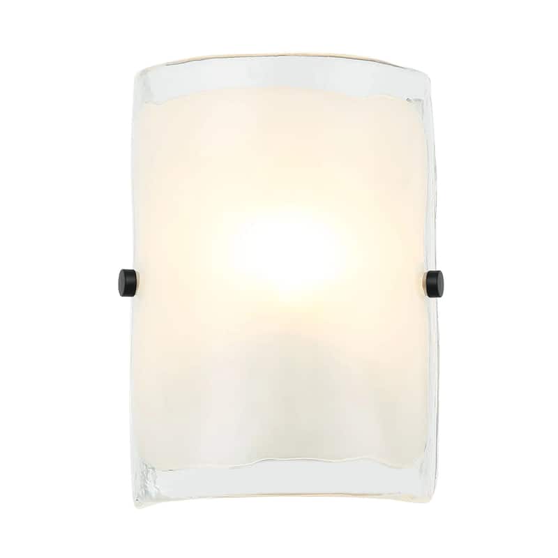 Fairchild 1-Light Flush Wall Sconce w/ Black/Nickel/Brass Hardware
