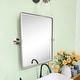 preview thumbnail 40 of 126, TEHOME Woodvale Rectangle Vertical Metal Wall Mirrors