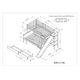 preview thumbnail 8 of 7, White Twin Over Full Pine Bunk Bed with Drawers, Slide, Shelves, Convertible