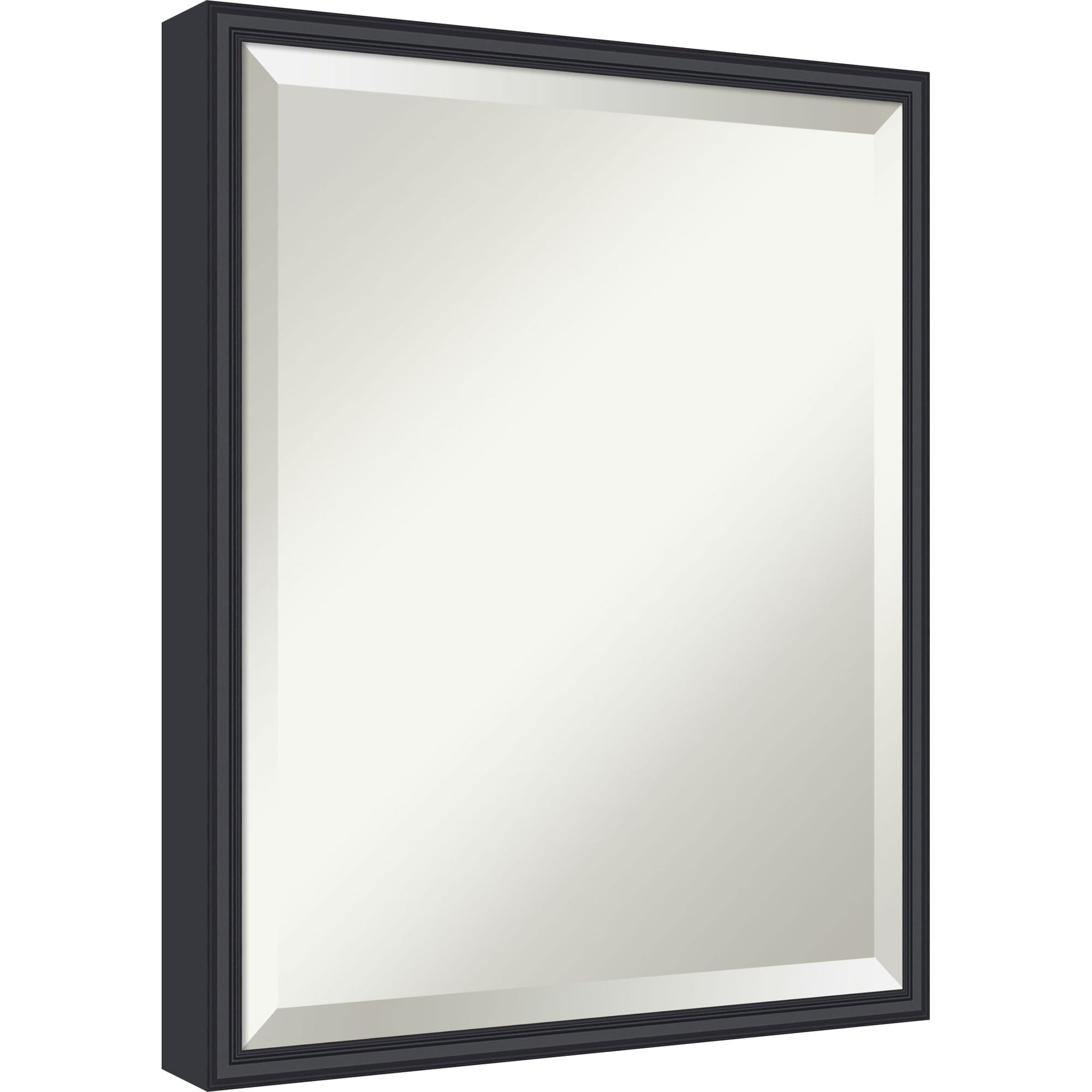 Edith Beveled Wood Framed Bathroom Vanity Wall Mirror