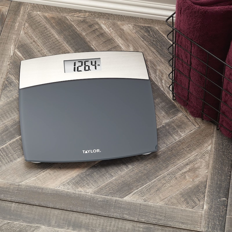 Taylor Digital Scales for Bodyweight Mixed Metal with Brushed Stainless Steel
