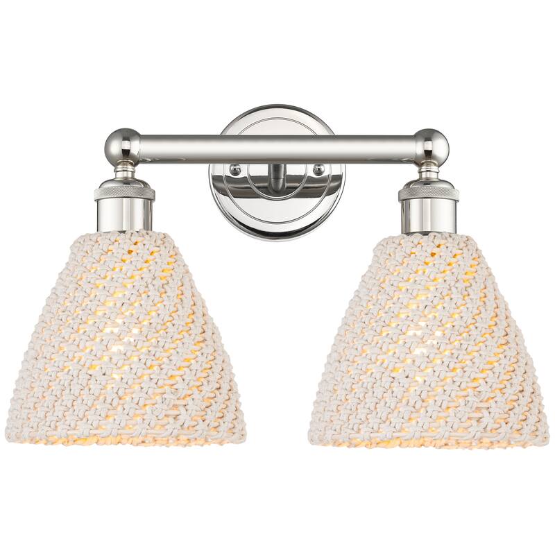 Innovations Lighting Endless Possibilities Edison - Bristol Natural - 2 Light 17" Bath Vanity Light - Polished Nickel