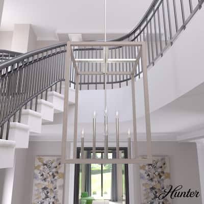 Hunter Squire Manor Pendant - Foyer, Island, Dining Room - Candle, Cage, Modern Farmhouse, Lantern