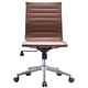 preview thumbnail 21 of 30, Modern Mid-back Ribbed Adjustable Office Chair