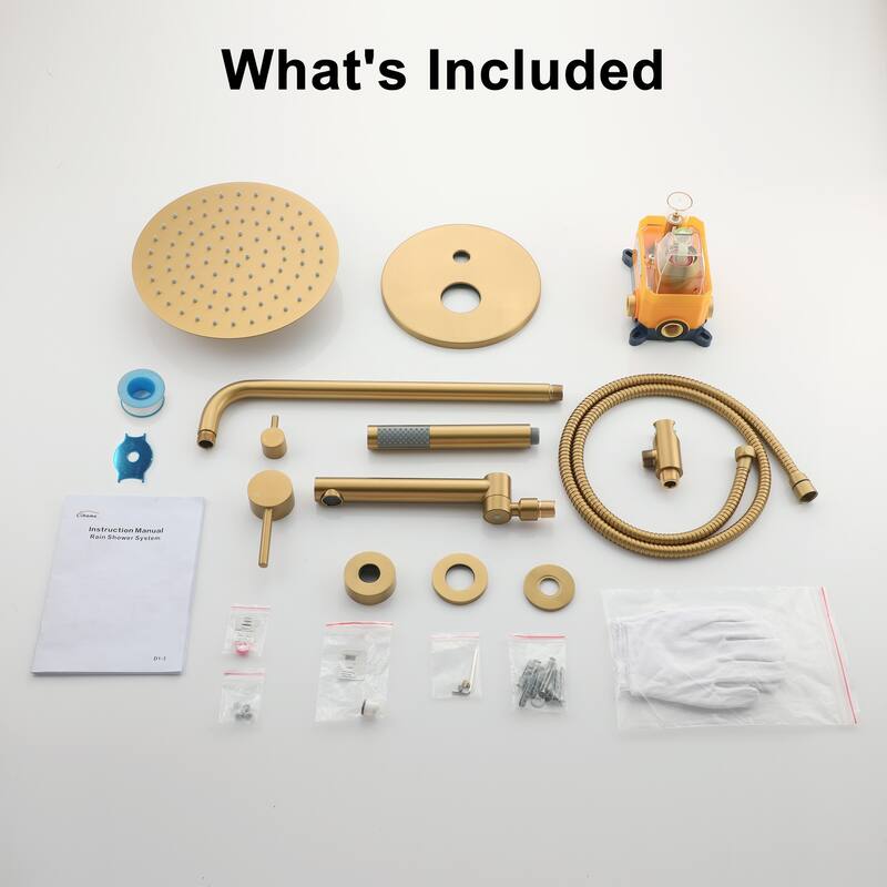 10-Inch Wall Mount Round Shower Set