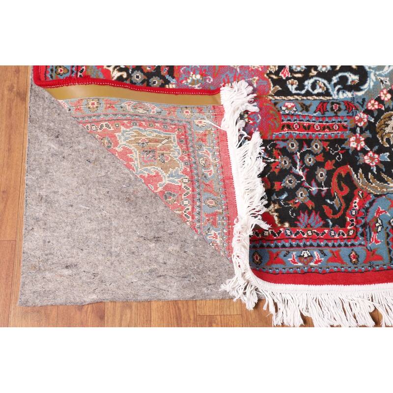 Victorian Style Pink Kashan Turkish Area Rug Machine Made Carpet - 9'8" x 13'2"