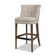 preview thumbnail 24 of 34, Emma 27 or 31 Inch Armless Counter Bar Stool Greige Gray - Linen - Bar height