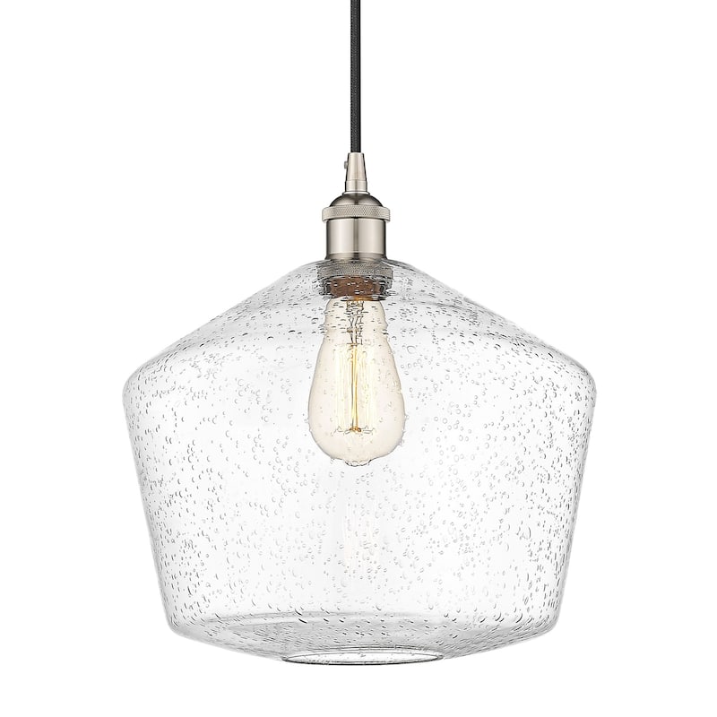 Innovations Lighting 616-1P-14-12 Cindyrella Pendant Cindyrella 12" - Polished Nickel / Seedy