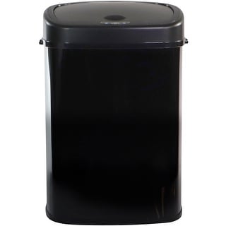 Hanover 50-Liter / 13.2-Gallon Trash Can with Sensor Lid in Black - On ...
