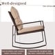 preview thumbnail 43 of 44, Pheap Outdoor 3-piece Rocking Wicker Bistro Set by Havenside Home