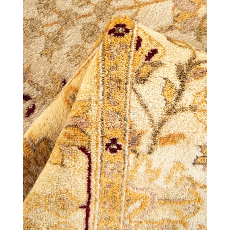 Overton Mogul, One-of-a-Kind Hand-Knotted Runner - Ivory, 3' 0" x 22' 8" - 3' 0" x 22' 8"