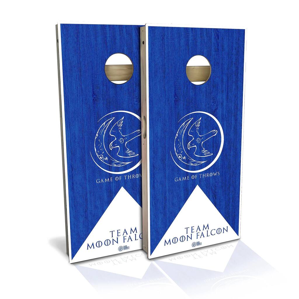 Team Moon Falcon Outdoor Cornhole Board Set