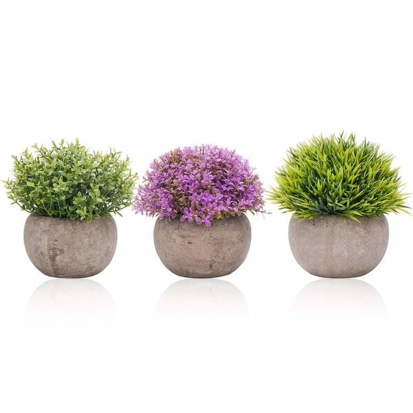 Shop Zitfri Artifical Potted Plants Fake Plants Small Faux