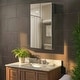 preview thumbnail 75 of 89, Bathroom Medicine Cabinet, Aluminum, Recessed/Surface Mount, Right/Left Hinged, Mirrored Interior 24X36