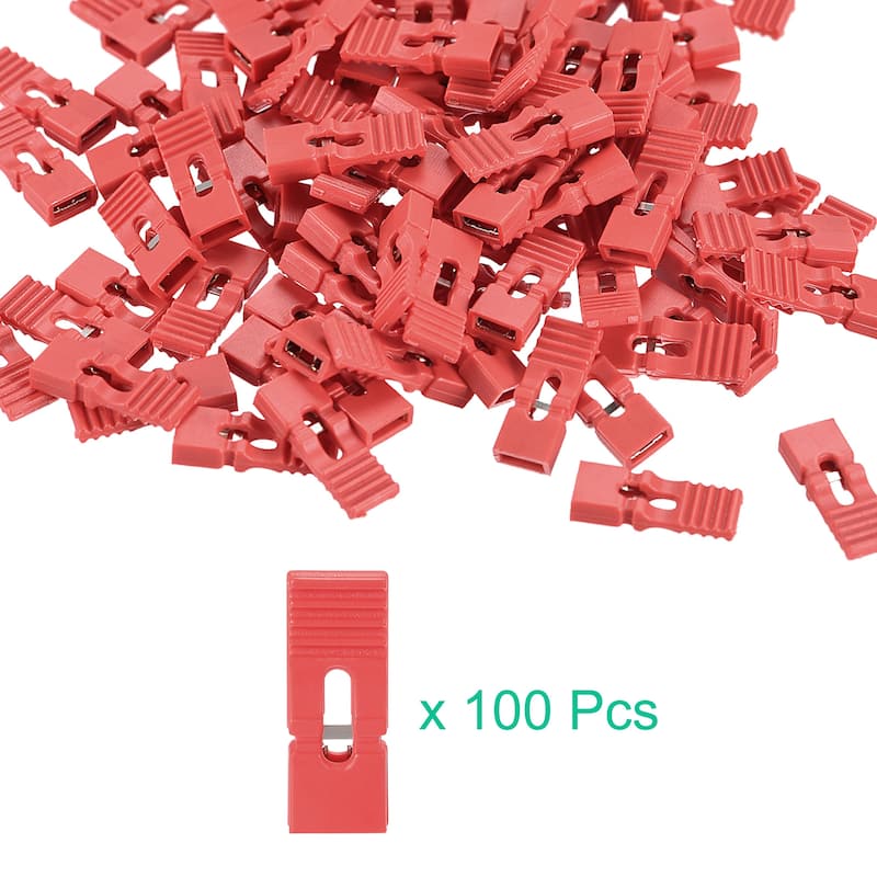 100pcs 2.54mm Jumper Cap Lengthened Short Circuit Connection Cap Red