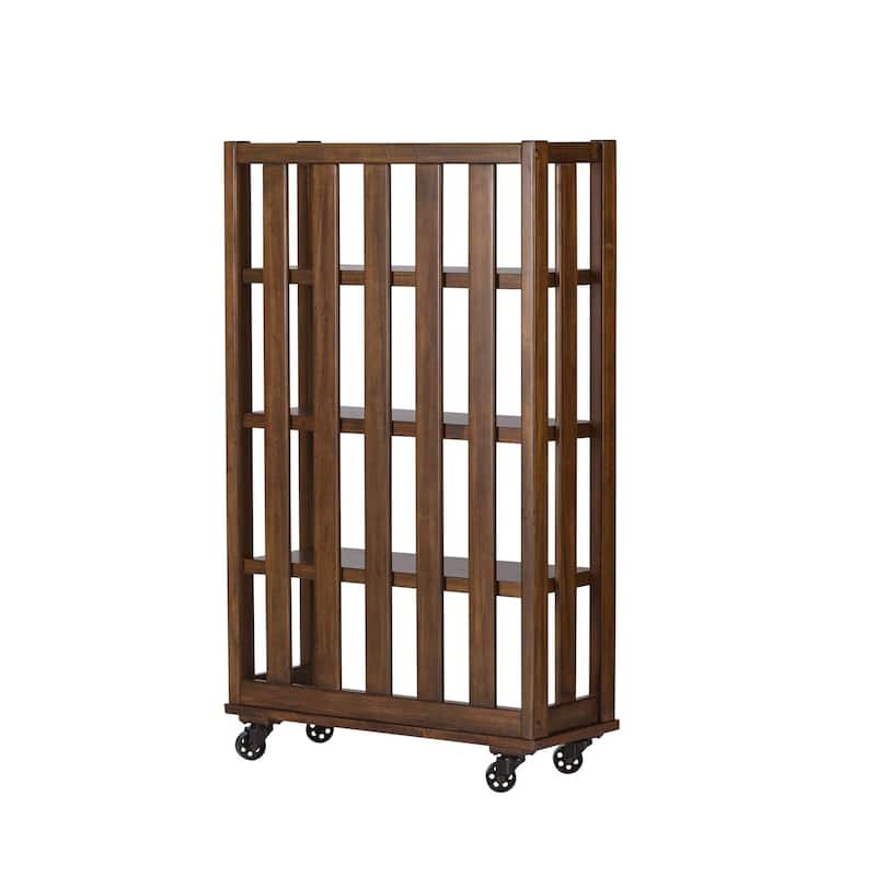Arlington House Cobblestone Brown Open Bookcase