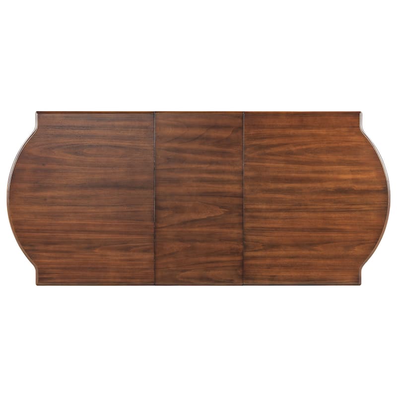 6 Piece Solid Wood Dining Table Set, 78" Extendable Table with 18" Removable Leaf, Bench & 4 Chairs for Dining Room, Kitchen