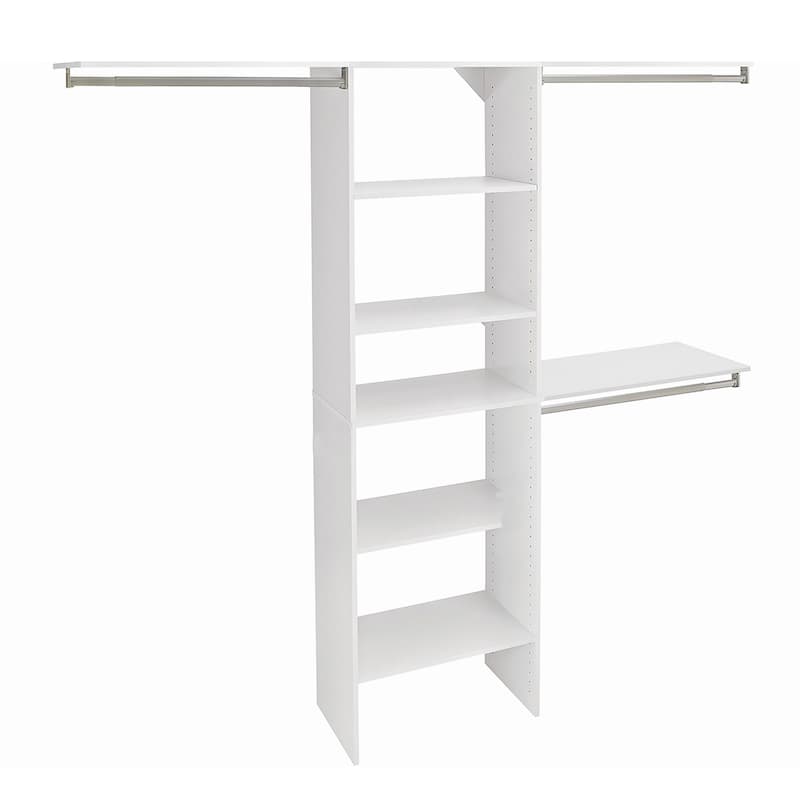 ClosetMaid SuiteSymphony 25-Inch W Tower Closet Organizer with Top Shelves - Pure White