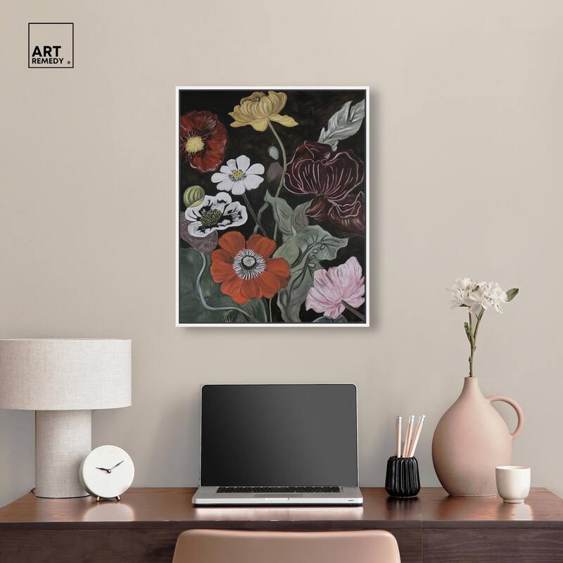 Ruby Revelry Canvas by Art Remedy