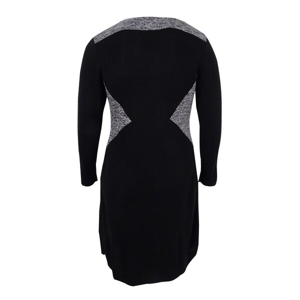 plus black sweater dress